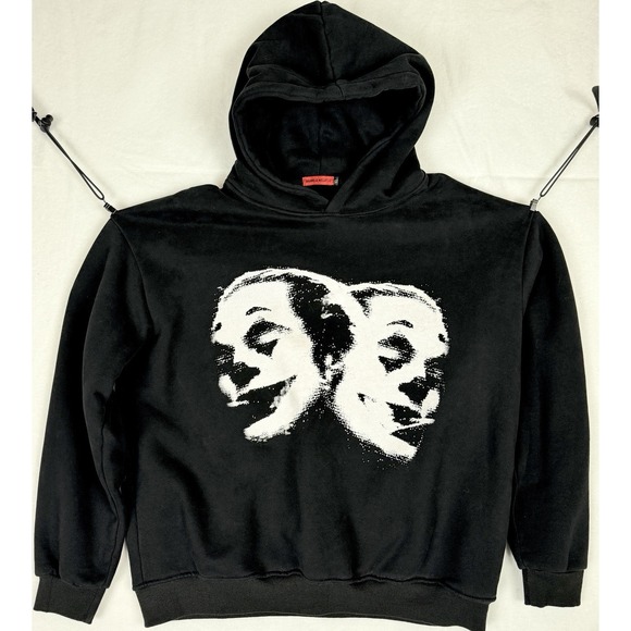 Black Other - BrandJewelryCo Double Joker Hoodie XL Heavyweight Rare Sold Out Streetwear Bat